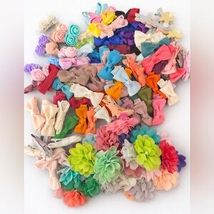 Baby Girl Hair Bow/Clip Bundle - 150+ pieces